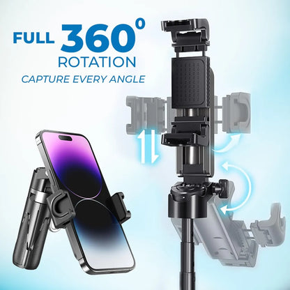 🔥Last Day 50% OFF🔥 MagicGrip Pro – Compact 3-in-1 Selfie Stick Tripod with Remote
