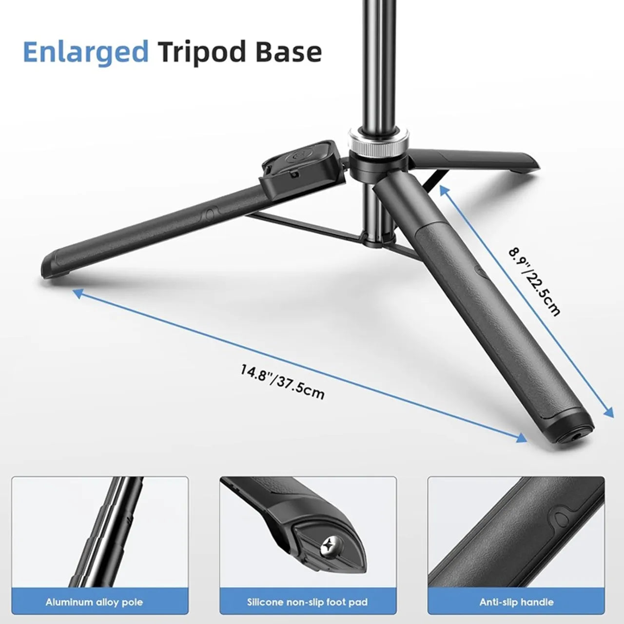🔥Last Day 50% OFF🔥 MagicGrip Pro – Compact 3-in-1 Selfie Stick Tripod with Remote